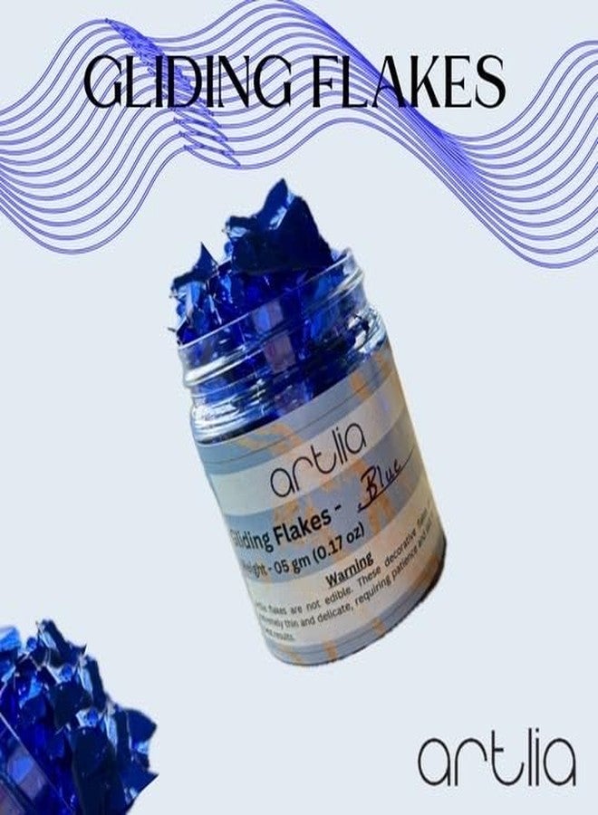 Artlia Gliding Flakes for Resin Art | Nail Designs | Card Making, and Other Decorative Crafting Projects and Resin Frame Design (Blue) - Image 2